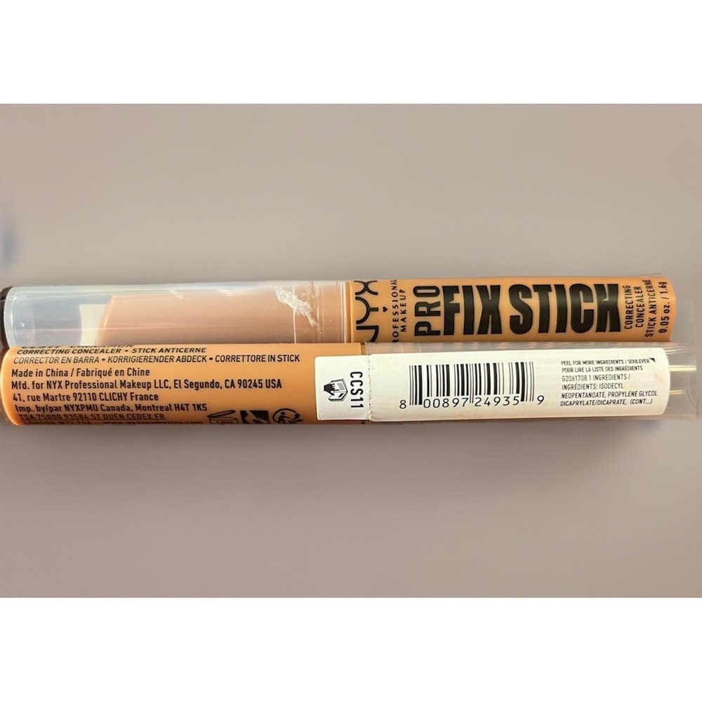 NYX Pro Fix Stick‎ Correcting Concealer Lot of 2 (0.05oz / 1.6g) CCS11 Cinnamon